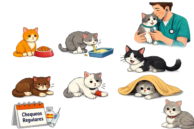 Gatos con problemas de salud